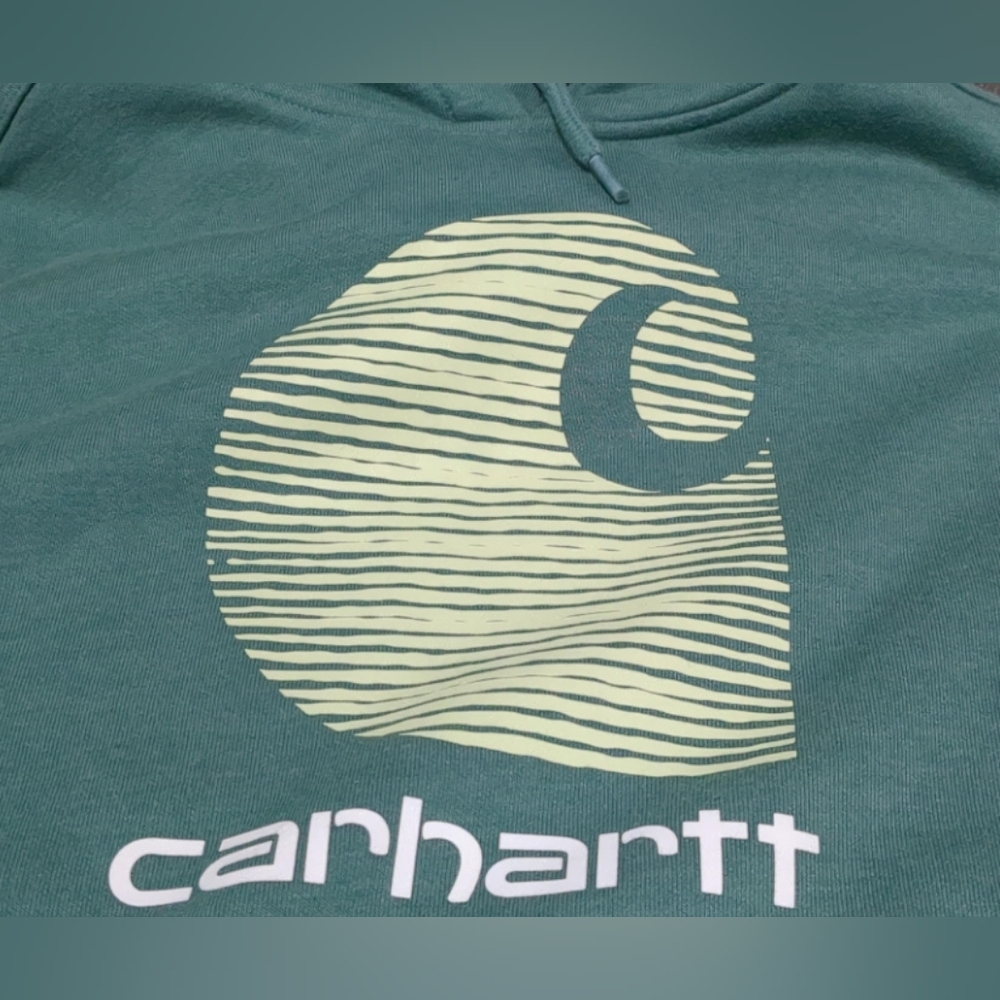 Carhartt Rain Defender® Midweight "C" Logo Graphic Hoodie Size 1X MSRP $64.9 - Picture 4 of 6